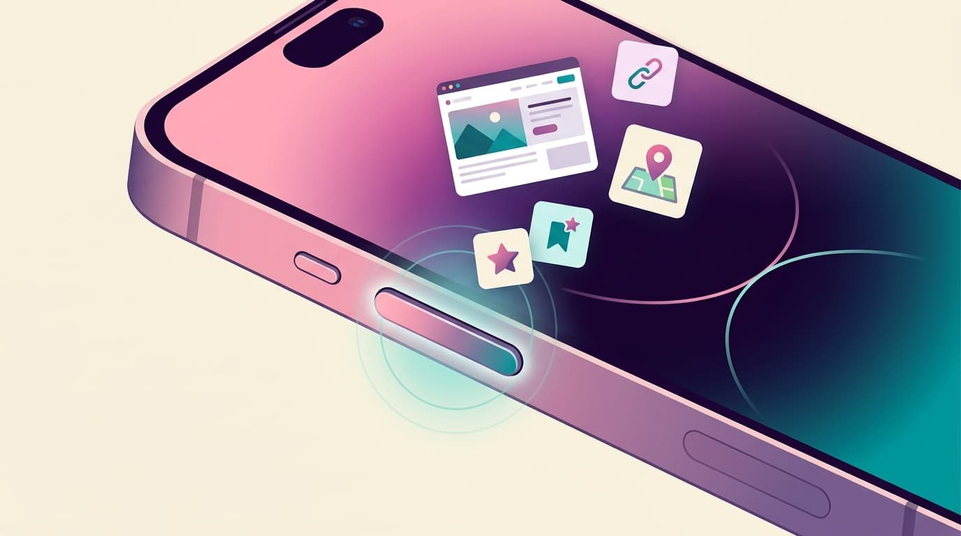 Use the iPhone Action Button to Save Things for Later